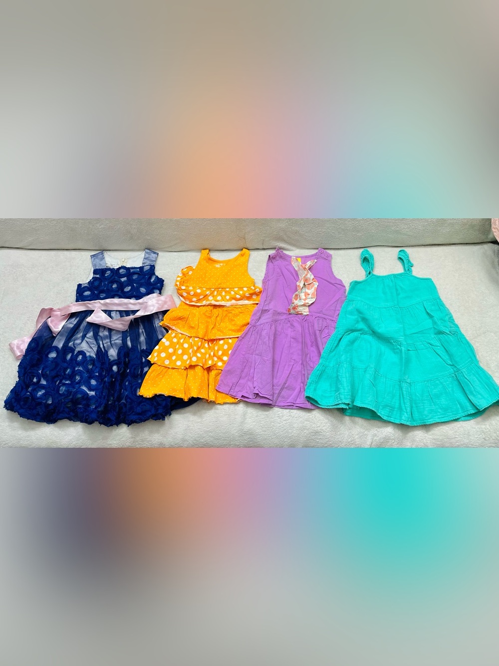 Lot Very Cute Girls Dresses Size 4T Excellent Condition
